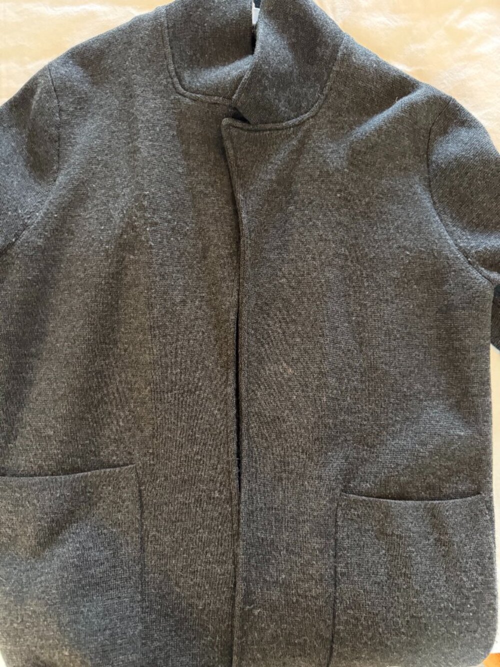 J Crew 100% Merino Wool Sweater Blazer - Charcoal